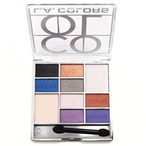 Fashionable L A Colors Color Block Eyeshadow Palette Cool Cosmetics