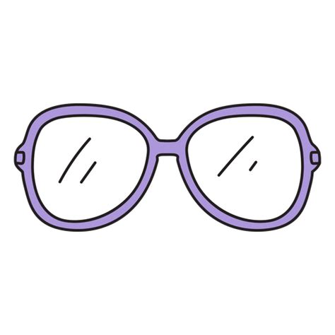 glasses color stroke 80s png and svg design for t shirts