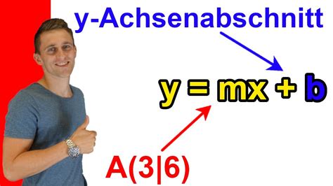 Steigung einer linearen funktion berechnen. Funktionsgleichung mit Punkt und y-Achsenabschnitt ...