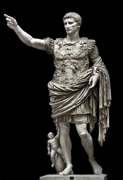 Prima Porta Augustus En Sculptures Roman Art Ancient Greek Sculpture Y Sculpture Art