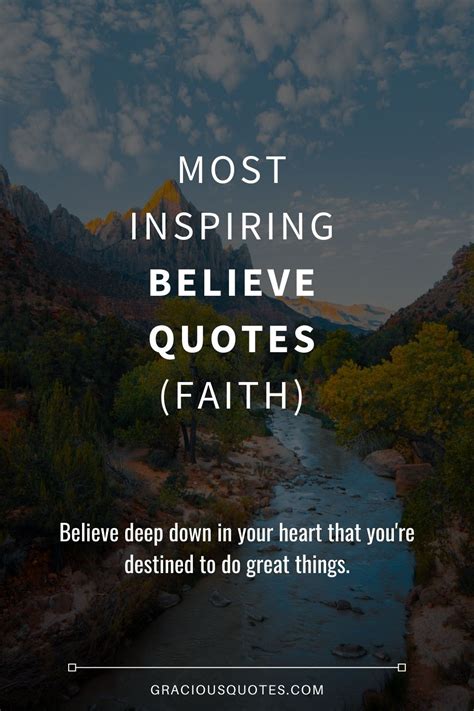 Top 48 Most Inspiring Believe Quotes Faith