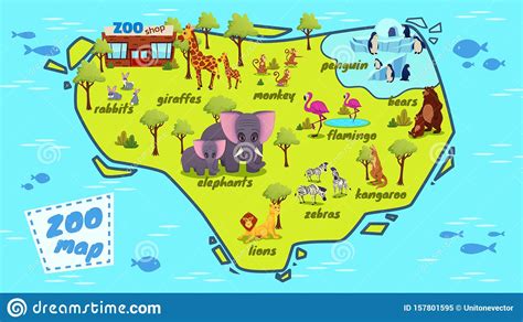 African countries create afr100 coalition to rebuild lost jungle. Modern Zoo Animals Location Map Cartoon Vector Stock Illustration - Illustration of amazonian ...