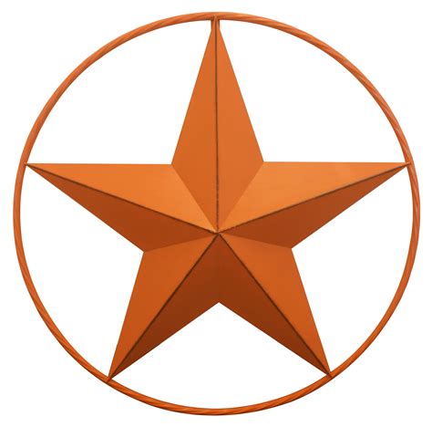 Orange Star With Ring Wall Décor 29 Leigh Country