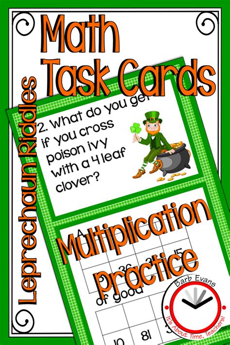 Leprechaun Riddles Computation Task Cards Give Your Students