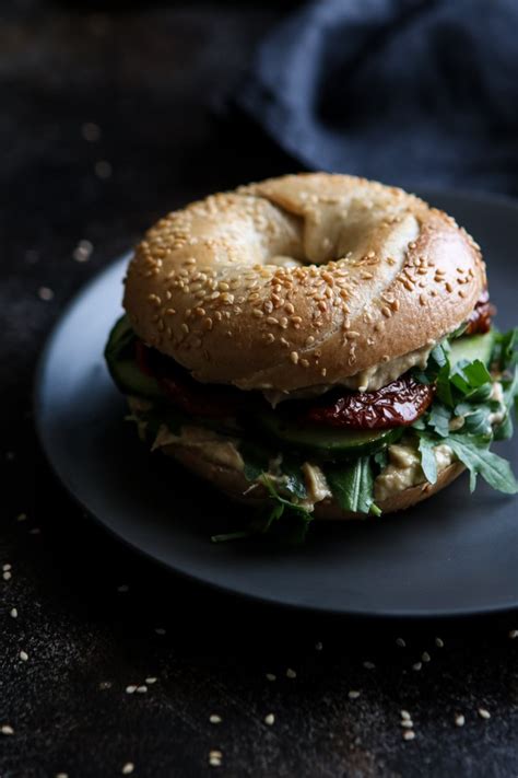 The Ultimate Vegan Bagel Sandwich Happy Kitchen