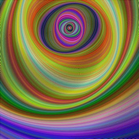 Abstract Multicolored Hypnotic Fractal Background Vector Ai Eps