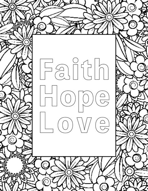 7 Printable Bible Verse Coloring Pages On Love My Printable Faith