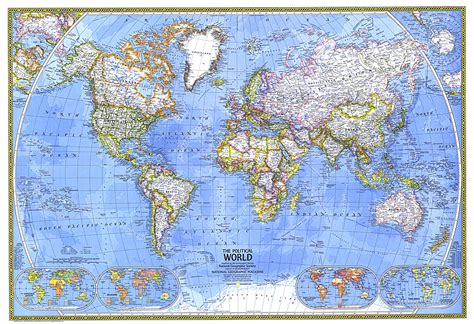 National Geographic World Political Map