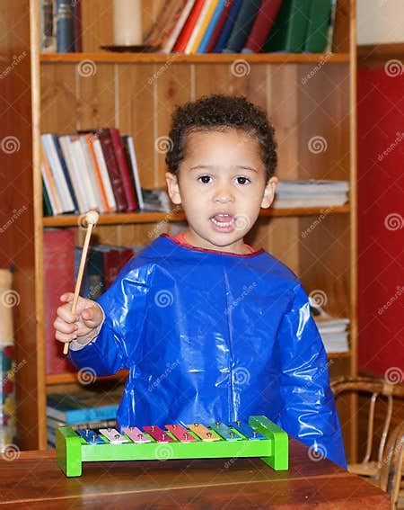 Child Playing Xylophone Stock Image Image Of Toddler 22063125
