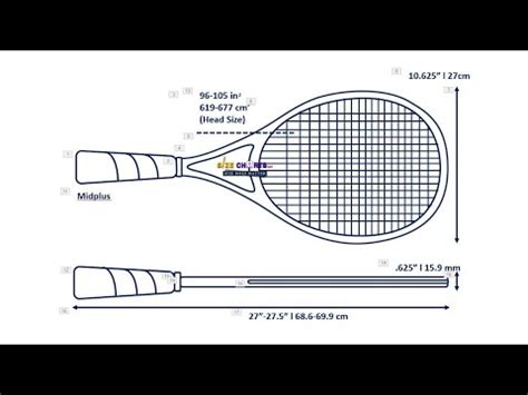 Tennis Racket Size Measurements Dimensions YouTube