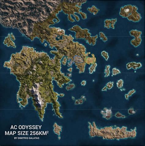 El Mapa De Assassin S Creed Odyssey Es Casi Veces Mas Grande Que En