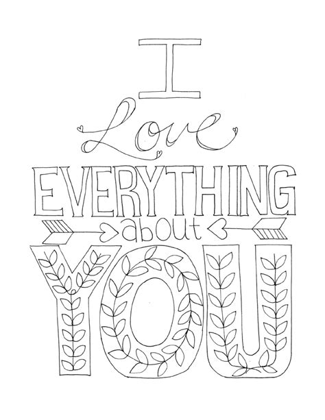 Free printable love coloring page. ILoveEverythingFullPage.pdf - Google Drive | Coloring ...