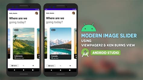 Android Modern Image Slider Using Viewpager2 And Kenburnsview Travel