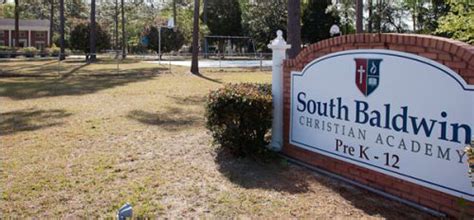 Sbca Front Sign South Baldwin Christian Academy Accredited Private School Gulf Shores