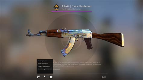 New Mw Ak 47 Case Hardened Pattern 661 Was Crafted In A 5 Tradeup Today Float 0125
