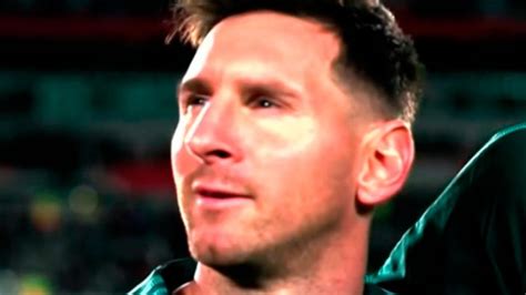 La Emoción De Lionel Messi Al Cantar El Himno Nacional Argentino En El