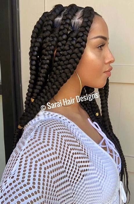 Big Jumbo Braids Big Box Braids Can Be Up To A Couple Of Inches Wide