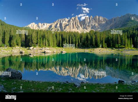 Lake Karer Lago Di Carezza Latemar Dolomites South Tyrol Italy