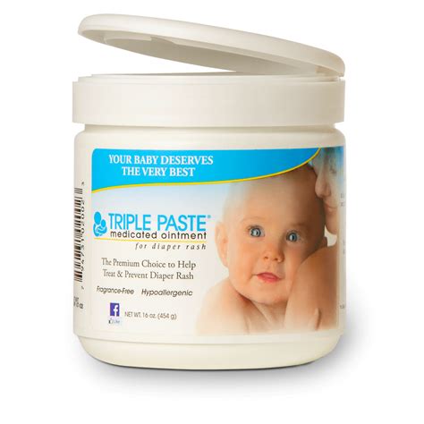 Triple Paste 16oz Medicated Diaper Rash Ointment By Summer Labs Jml