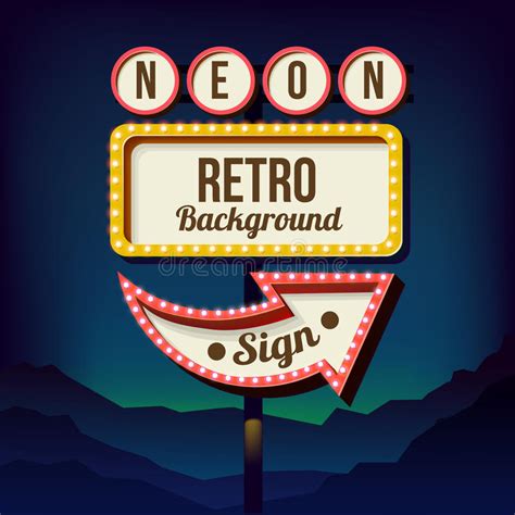 Retro Roadside Signs Stock Vector Illustration Of Retro 5267227