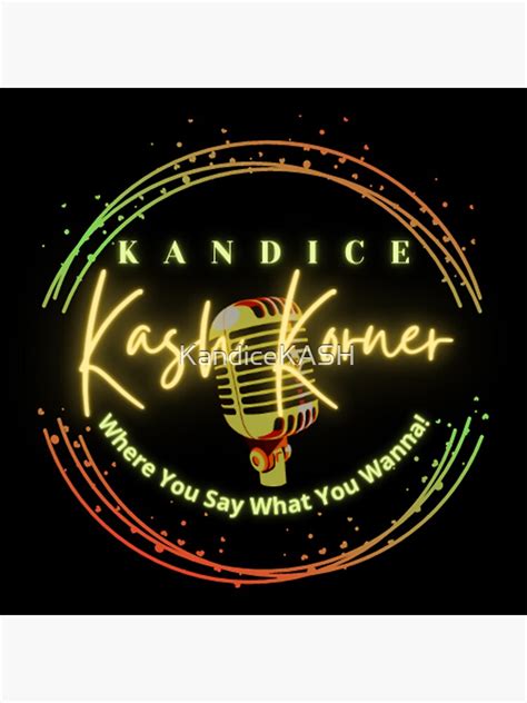 Kandice Kash Korner Logo Sticker For Sale By Kandicekash Redbubble