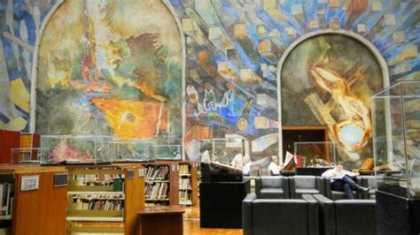El Deslumbrante Mural Y La Biblioteca Miguel Lerdo De Tejada