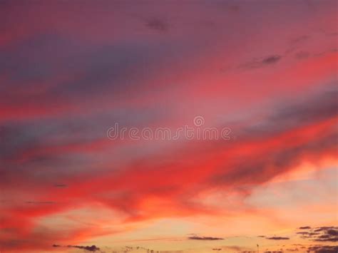 Beautiful Sunset Sunset Red Clouds Dawn Color Stock Image Image Of