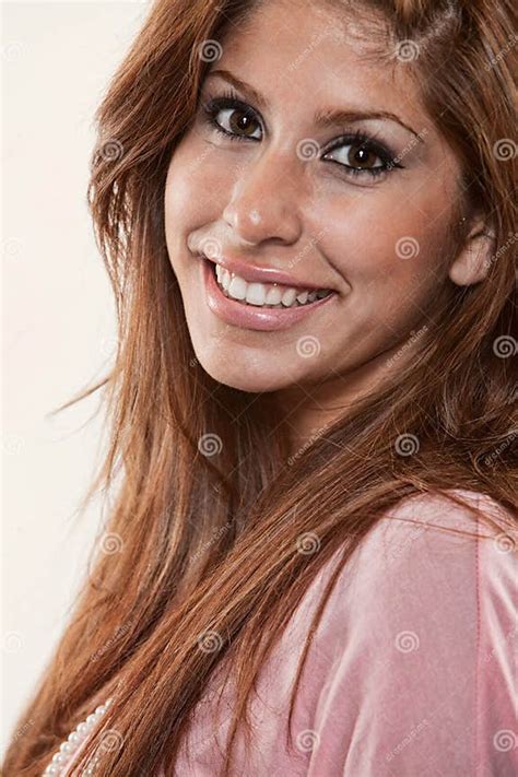 Young Latina Brunette Woman Stock Image Image Of Fine Teen 10555089
