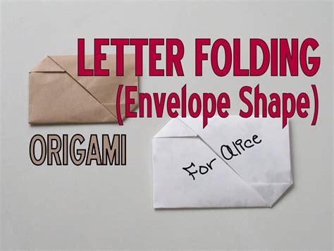 Origami How Fold A Letter Envelope Shape Lettering Letter Folding