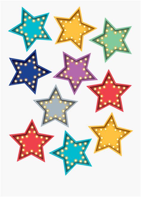Free Printable Colored Star Template Free Transparent Clipart