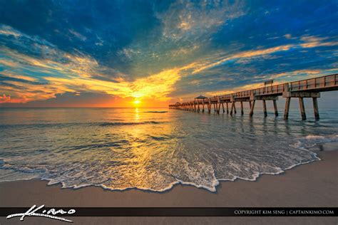 Early Morning Glow Juno Beach Florida Royal Stock Photo