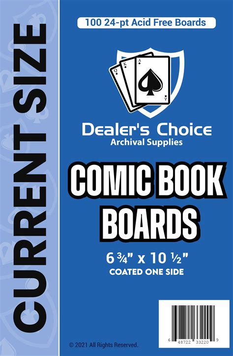 Dealers Choice Comic Book Boards Current Gemini Comic Supply