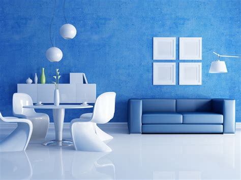 Blue And White Living Room 1280 X 960 Wallpaper