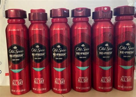 6 Old Spice Red Zone Collection Refresh Pure Sport Scent Body Spray