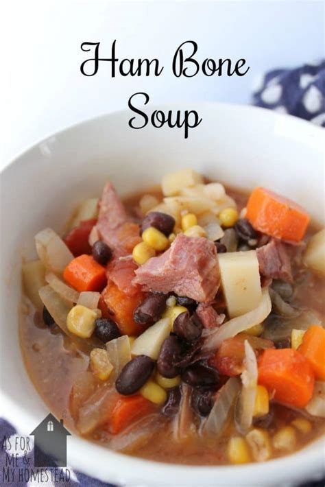 Maybe you would like to learn more about one of these? Leftover Ham Bone Soup in the Slow Cooker - As For Me and ...