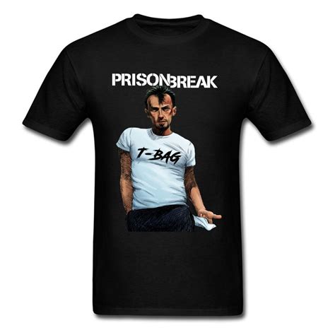 Prison Break T Bag T Shirt Mens Funny Man Clothing Black T Shirt Summer