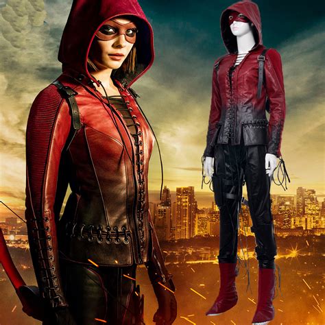 Quality Green Arrow Costume Scud Thea Quinn Cosplay For Women Green