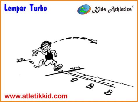 Perlombaan Lempar Turbo Roket Peralatan Atletik Kid