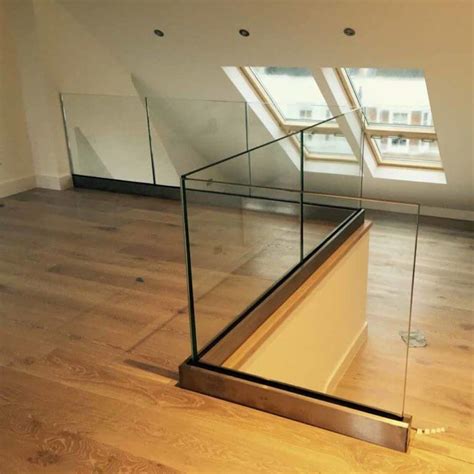 Glass Railing With Solid Aluminum Base Yurihomes