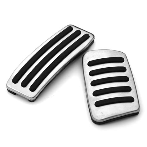 Jcsportline Free Perforated Car Pedals Brake Cover Foot Pedals Pads For