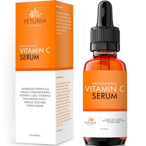 Hyaluronic acid serum addresses the hydration issue. Best Vitamin C Serum 20% for Face With Vit E + Hyaluronic ...