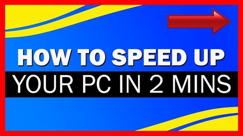 You can speed up windows by turning off some of its special effects. Computer Speed Up How to Speed up Your PC in 2 Mins for ...