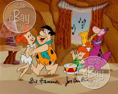 Rare Flintstones Cartoon Tv Photo Hanna Barbera Studios Pebbles