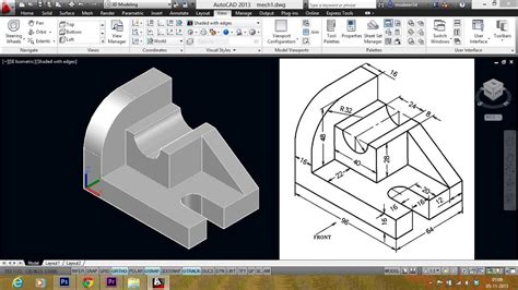 Autocad Mechanical Drawings At Explore Collection