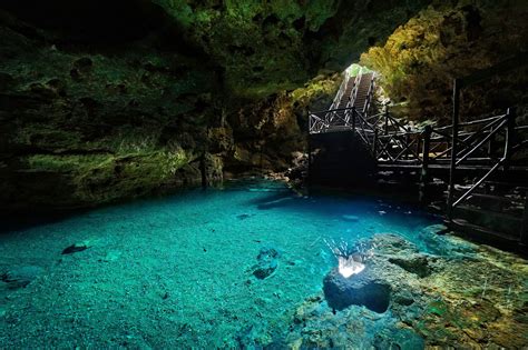 Cave Cenote This Is A Cave Cenote In Yucatan A Beautiful State Of