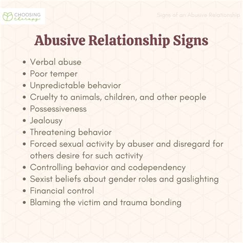 25 Signs Youre In An Abusive Relationship