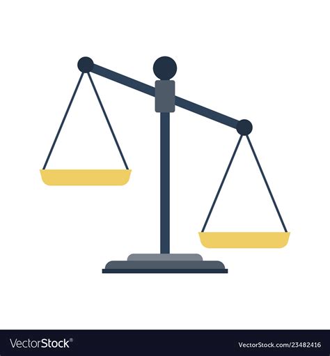 Scales Of Justice Icon Royalty Free Vector Image