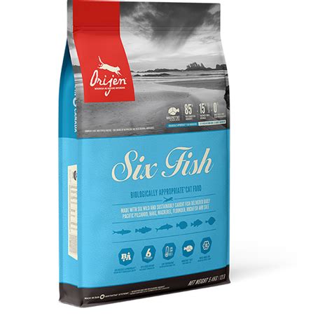 The biggest selling point of orijen cat and kitten dry food is that it is fully packed with not only meat, but fresh and never frozen meat. ORIJEN Six Fish Cat | ORIJEN Pet Foods .co.uk