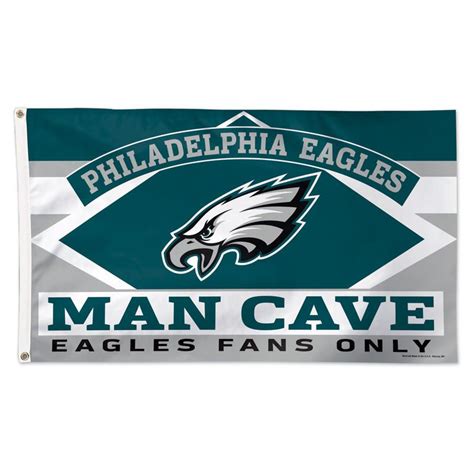 Philadelphia Eagles Wincraft 3 X 5 Deluxe Man Cave Single Sided Flag