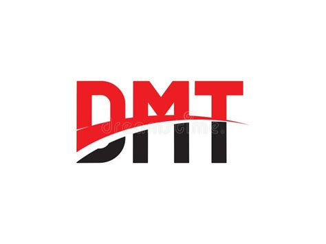 Dmt Letter Initial Logo Design Vector Illustration Stock Vector